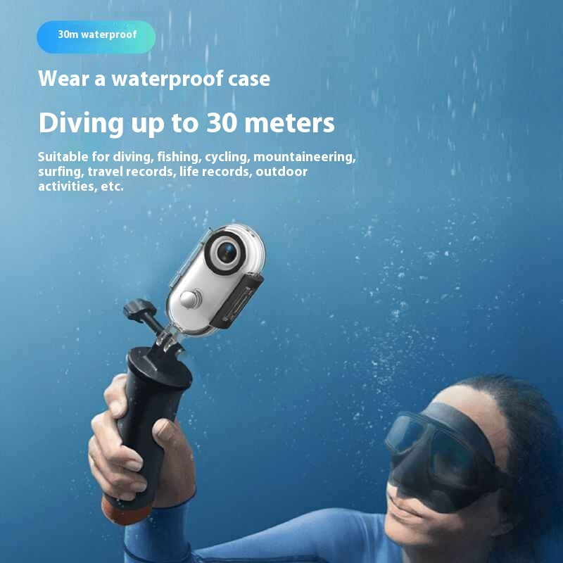 Mini 4K Action Camera – Waterproof Body Cam for Motorcycle, Helmet, Bike, Outdoor Sports – Thumb-Sized with 150min Battery & Magnetic Mount