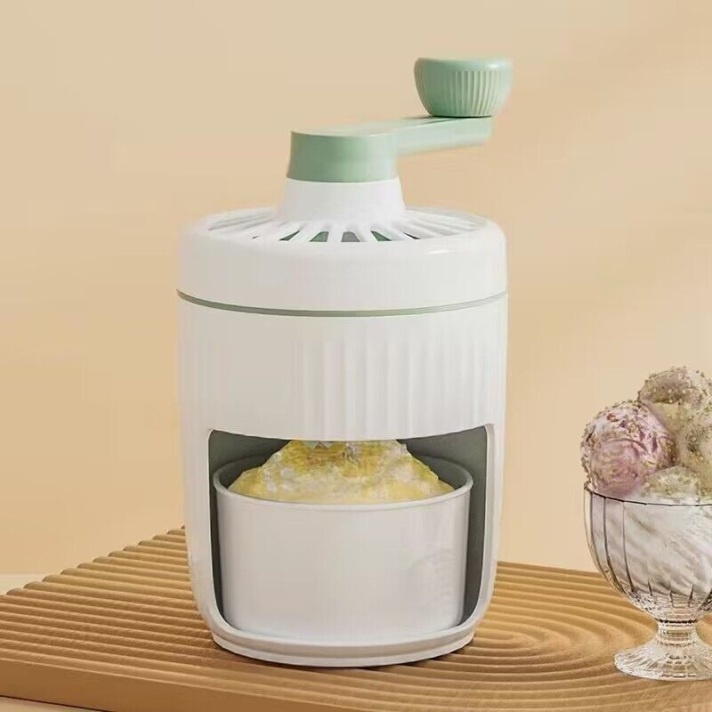 Hand-cranked Ice Shaving Machine – Portable Household Ice Crusher & Snow Cone Maker