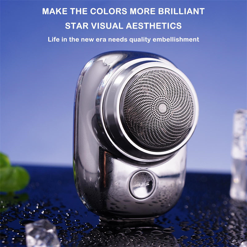 Mini Portable Cordless Electric Shaver – Rechargeable USB Wet & Dry Face Shaver for Men