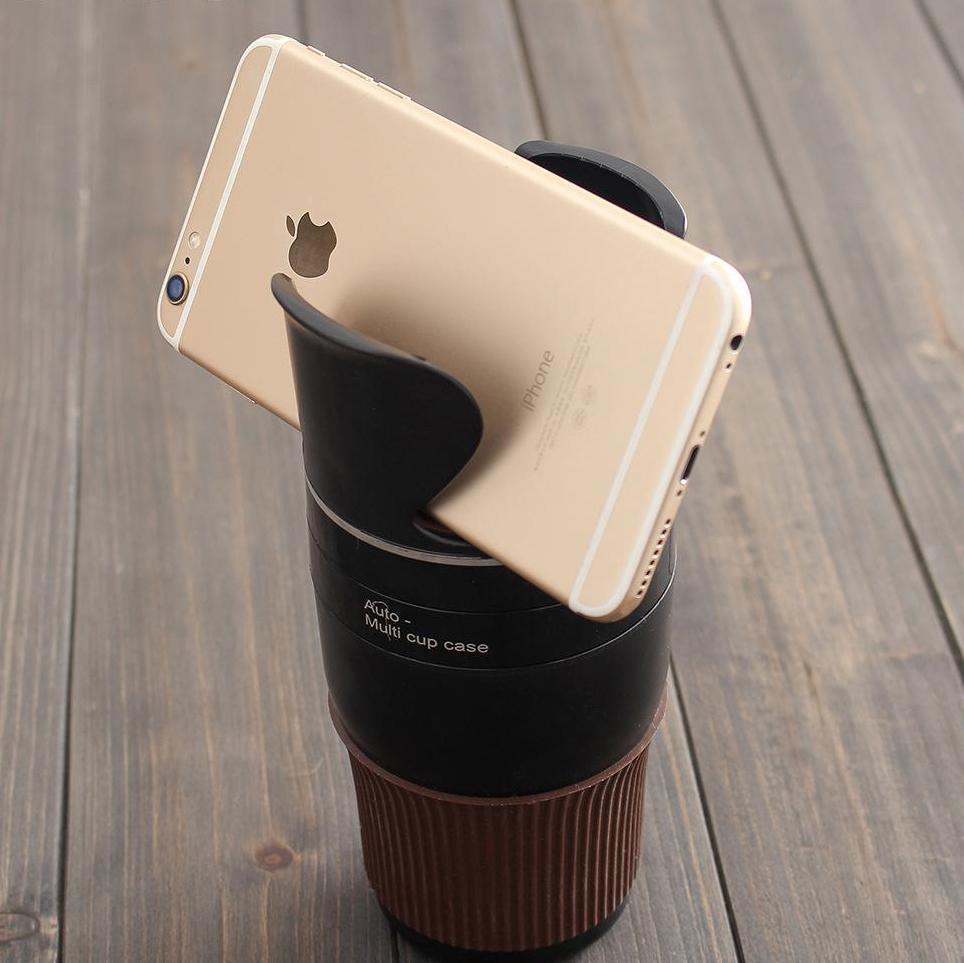 Rotatable Car Cup Holder Door Mount Stand – ABS Rubber Drink Bottle Can Holder