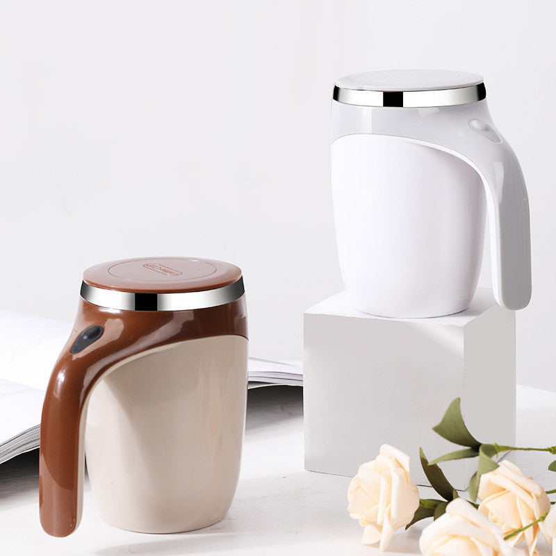 Rechargeable Automatic Stirring Mug – Magnetic Self-Stirring Coffee Cup, 400ML, USB Electric Mixer for Home & Office