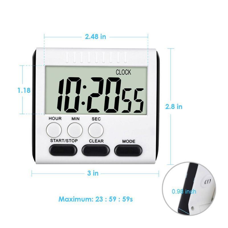 Large Screen Digital Kitchen Timer – Modern & Simple Electronic Timer