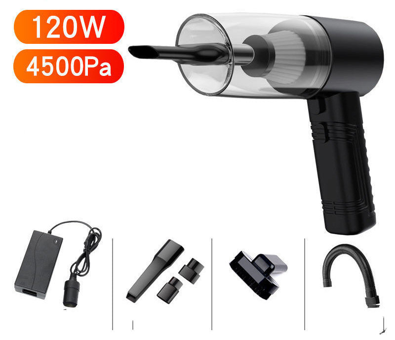 Powerful Mini Car Vacuum Cleaner – Dual-Purpose Portable Auto Vacuum