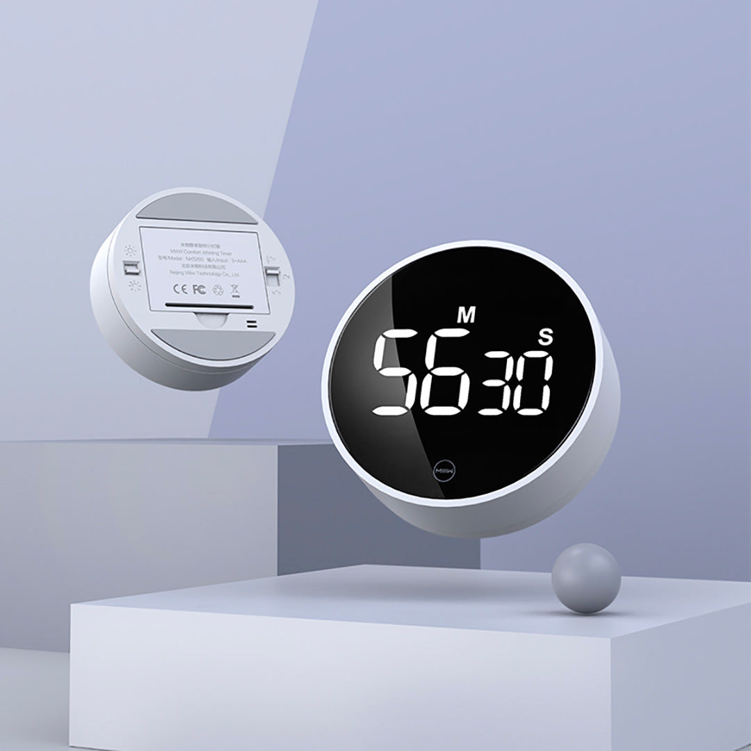 Rotating Magnetic Silent Timer – Electronic Waterproof Non-Slip Fitness & Sports Timer