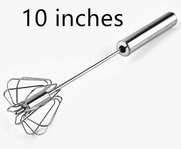 Stainless Steel Semi-Automatic Handheld Egg Beater | Kitchen Mixing Tool Lightweight & Easy to Use