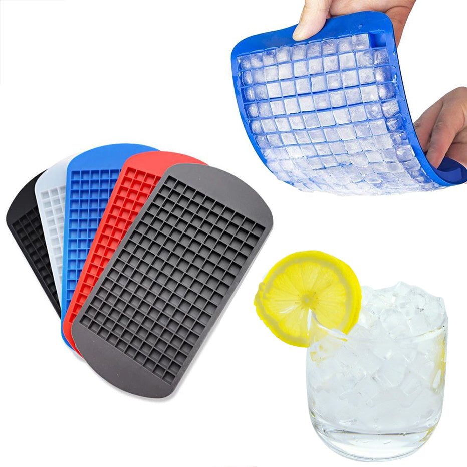 160 Grid Silicone Ice Cube Mold – Reusable Flexible Silicone Ice Breaker Tray
