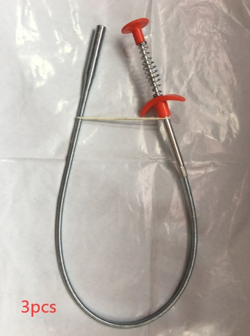 60CM Sewer Dredger Spring Pipe Drain Cleaner – Hair & Clog Remover for Kitchen Sink