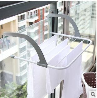 Multifunctional Folding Drying Rack – Space-Saving Balcony & Indoor Clothes Dryer