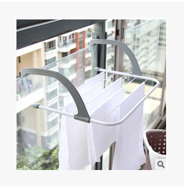 Multifunctional Folding Drying Rack – Space-Saving Balcony & Indoor Clothes Dryer
