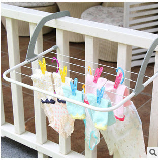 Multifunctional Folding Drying Rack – Space-Saving Balcony & Indoor Clothes Dryer
