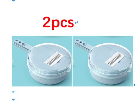 8-in-1 Mandoline Vegetable Slicer with Drain Basket – Multi-Purpose Grater, Chopper & Peeler Set