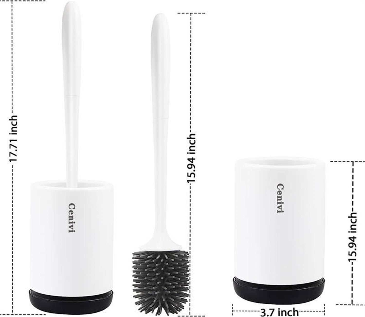 Home Fashion Simple Toilet Cleaning Brush Set – Durable & Easy-to-Use