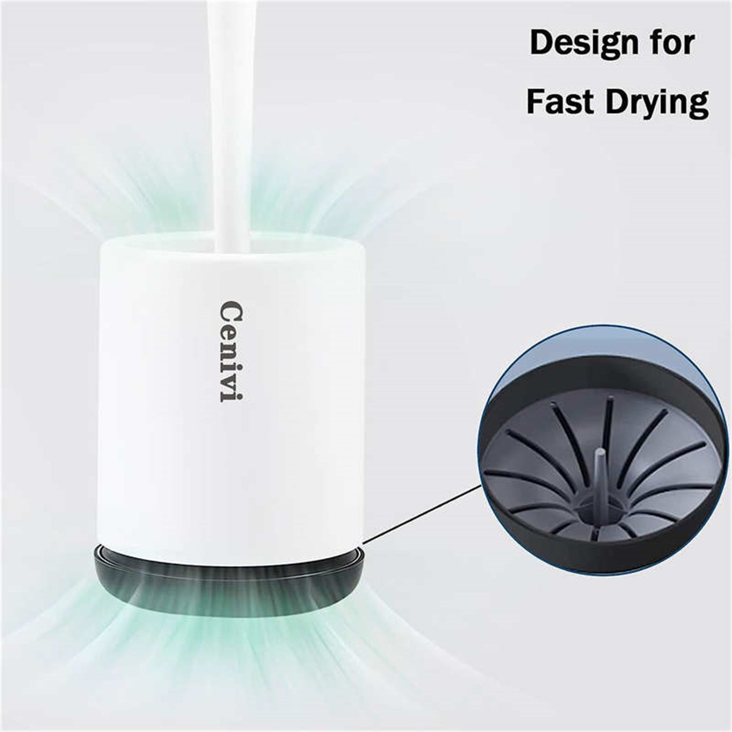 Home Fashion Simple Toilet Cleaning Brush Set – Durable & Easy-to-Use