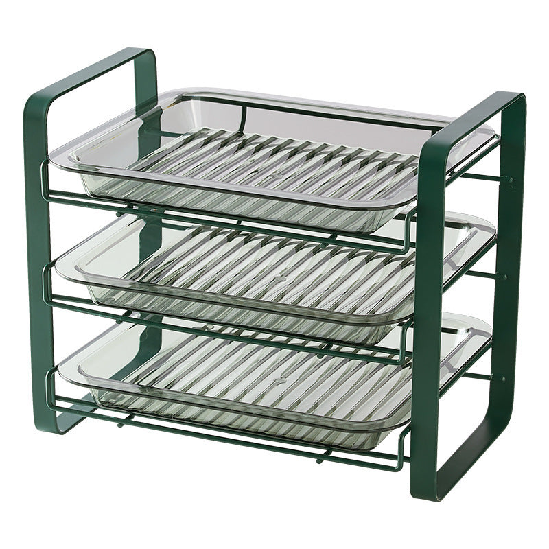 Light Luxury Iron Art Storage & Preparation Tray – Elegant Home Organizer
