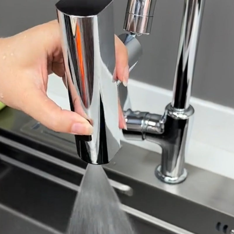 Multifunctional Kitchen Faucet Waterfall Outlet – Splash Proof Rotating Water Nozzle Extension