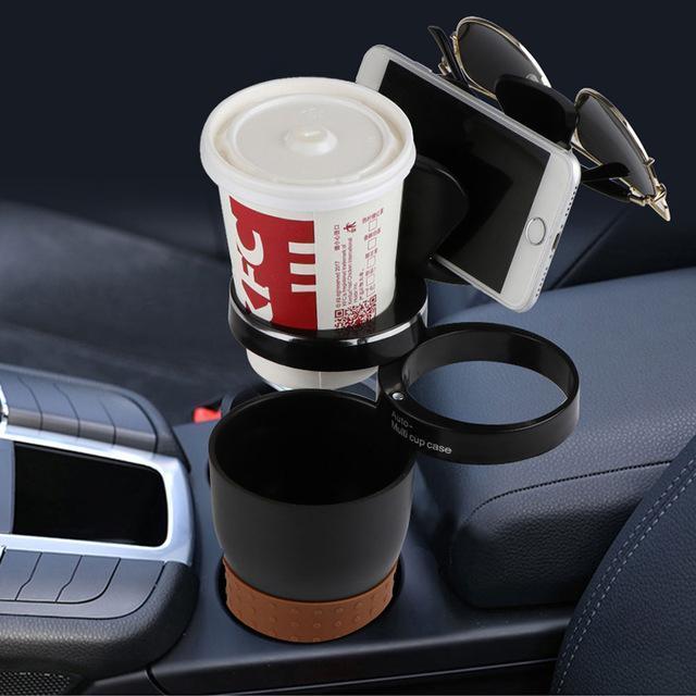Rotatable Car Cup Holder Door Mount Stand – ABS Rubber Drink Bottle Can Holder