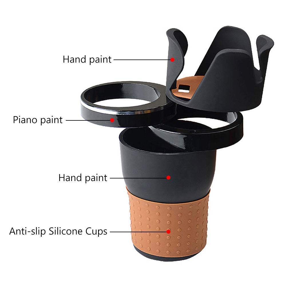 Rotatable Car Cup Holder Door Mount Stand – ABS Rubber Drink Bottle Can Holder