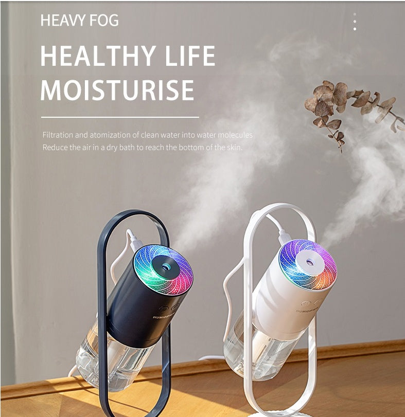 Magic Shadow USB Air Humidifier & Projection Night Light – 200ml Ultrasonic Mini Diffuser