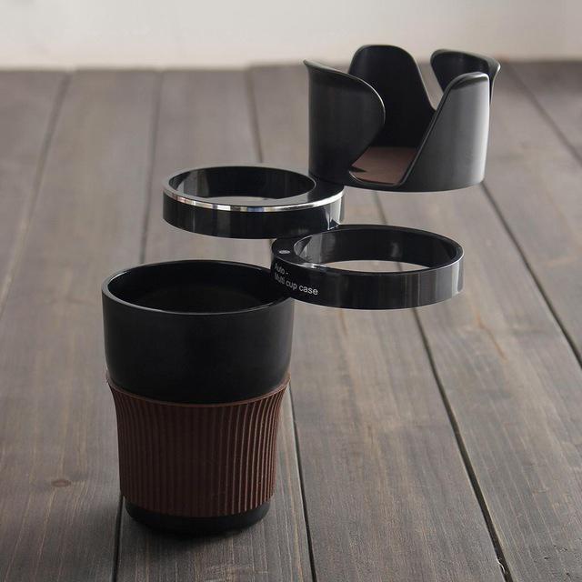 Rotatable Car Cup Holder Door Mount Stand – ABS Rubber Drink Bottle Can Holder