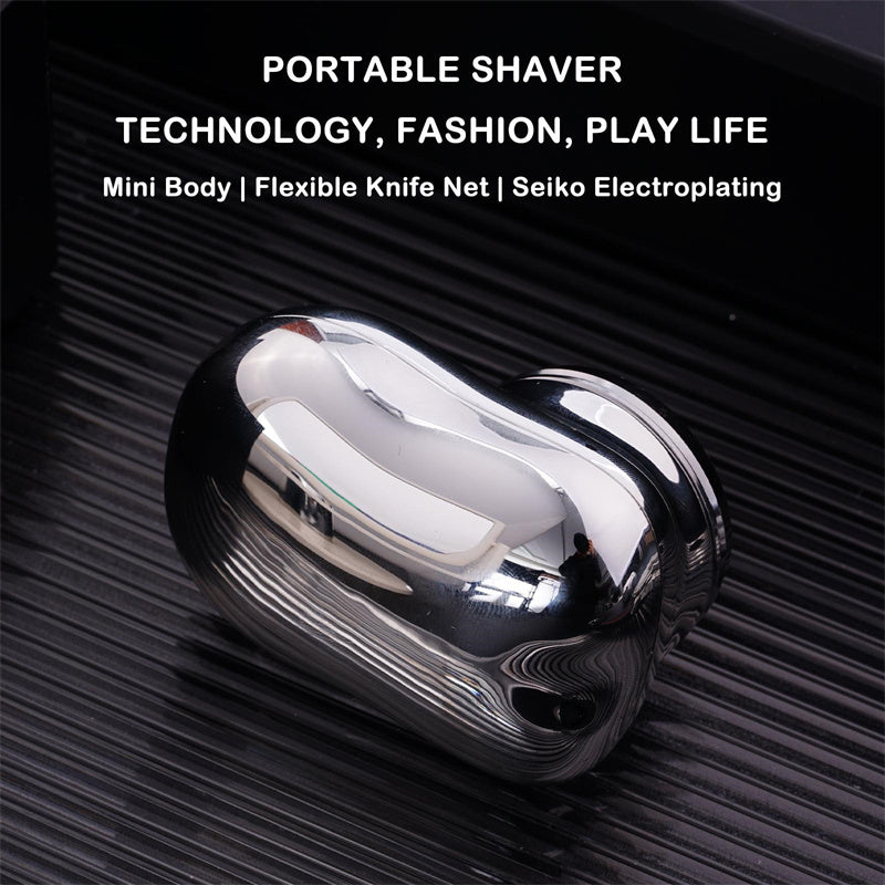 Mini Portable Cordless Electric Shaver – Rechargeable USB Wet & Dry Face Shaver for Men