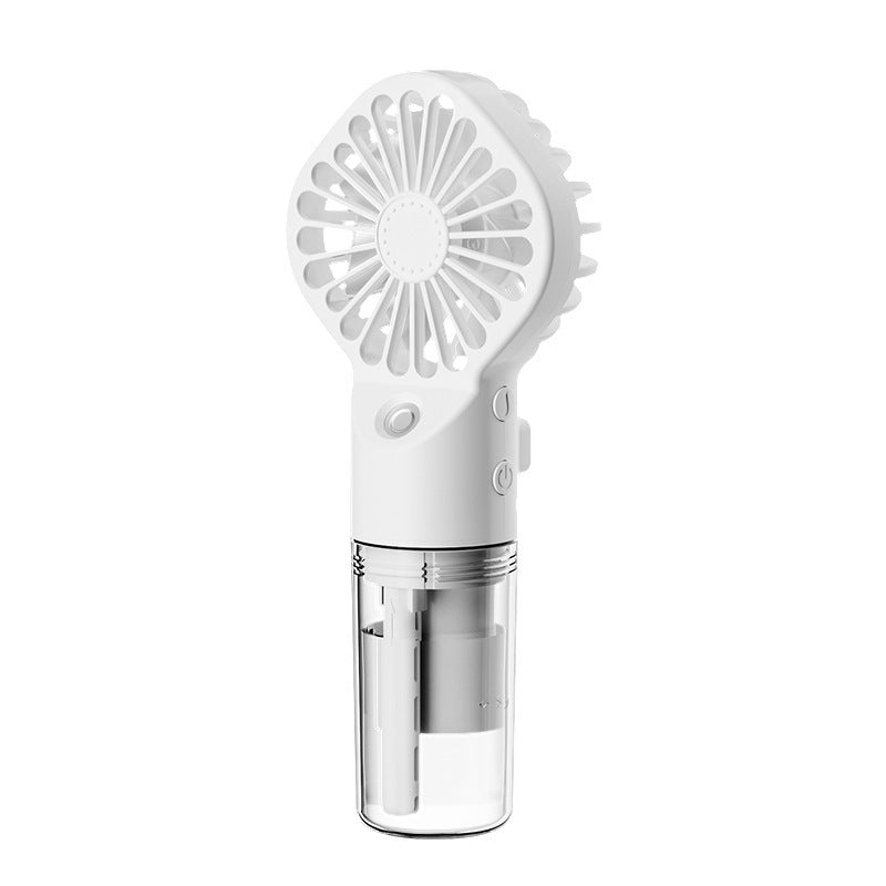 Portable Handheld Mist Fan with 4-Speed Spray – USB Rechargeable Mini Cooling Fan for Summer Outdoors