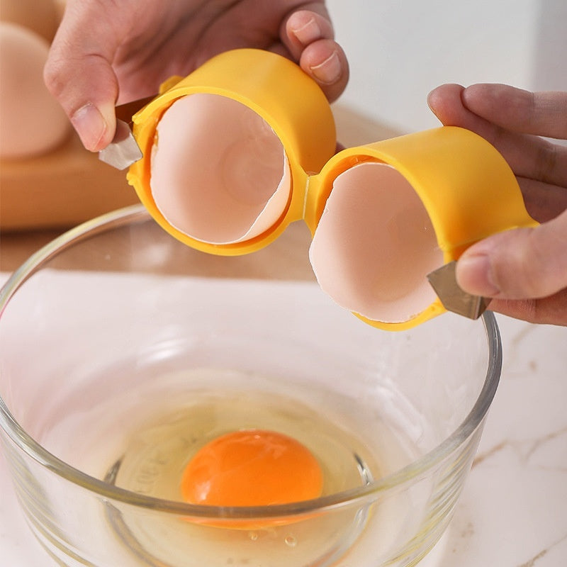 Egg Shell Opener & Beater – Mess-Free Egg Cracker for Easy Baking & Cooking