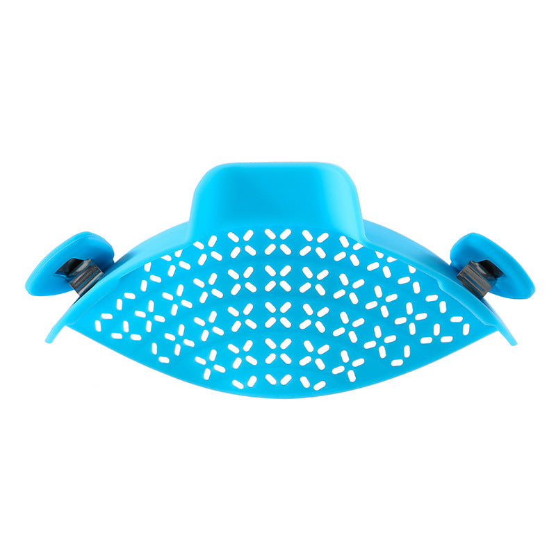 Silicone Pot Side Drain Stopper – Leak-Proof Kitchen Gadget with Stainless Steel Edge