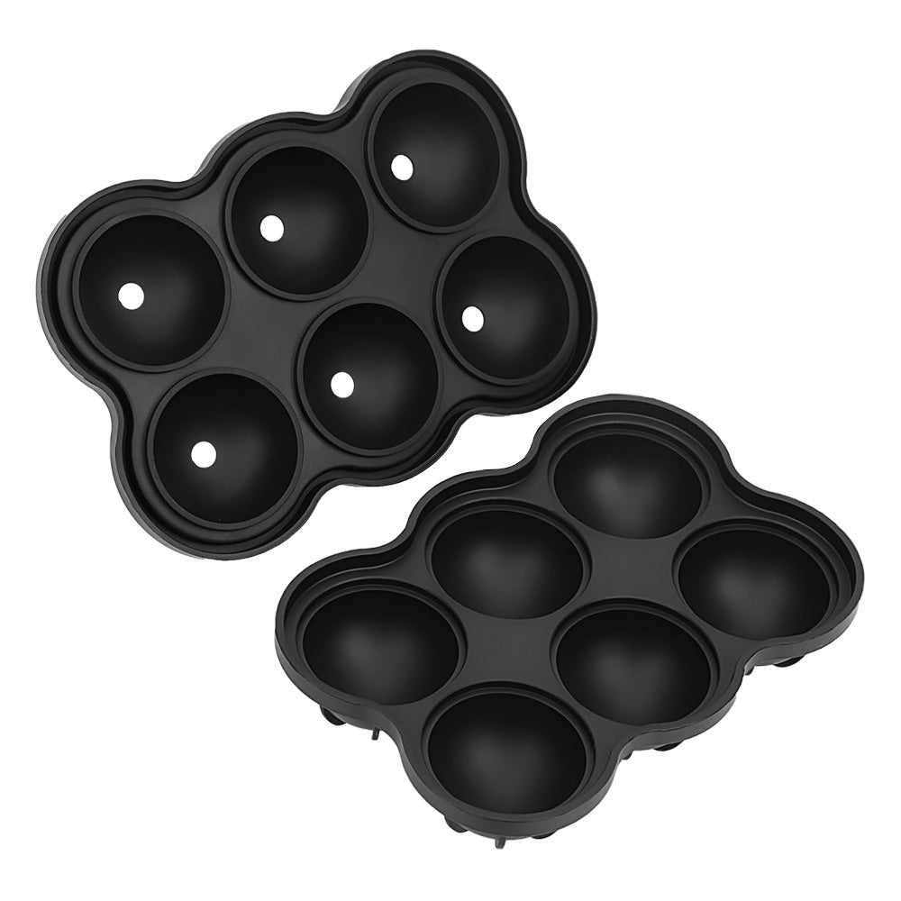 Large Silicone Ice Cube Maker Mold – 6-Cell Big Sphere Ice Ball Tray for Whiskey, Cocktails & Parties