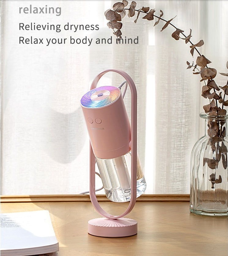 Magic Shadow USB Air Humidifier & Projection Night Light – 200ml Ultrasonic Mini Diffuser