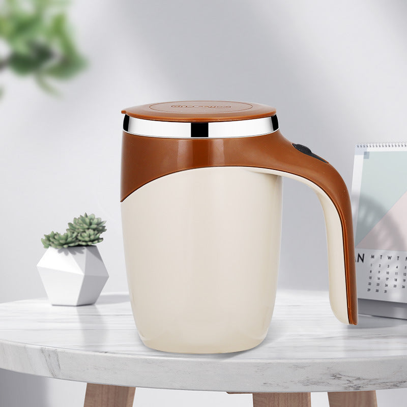 Rechargeable Automatic Stirring Mug – Magnetic Self-Stirring Coffee Cup, 400ML, USB Electric Mixer for Home & Office