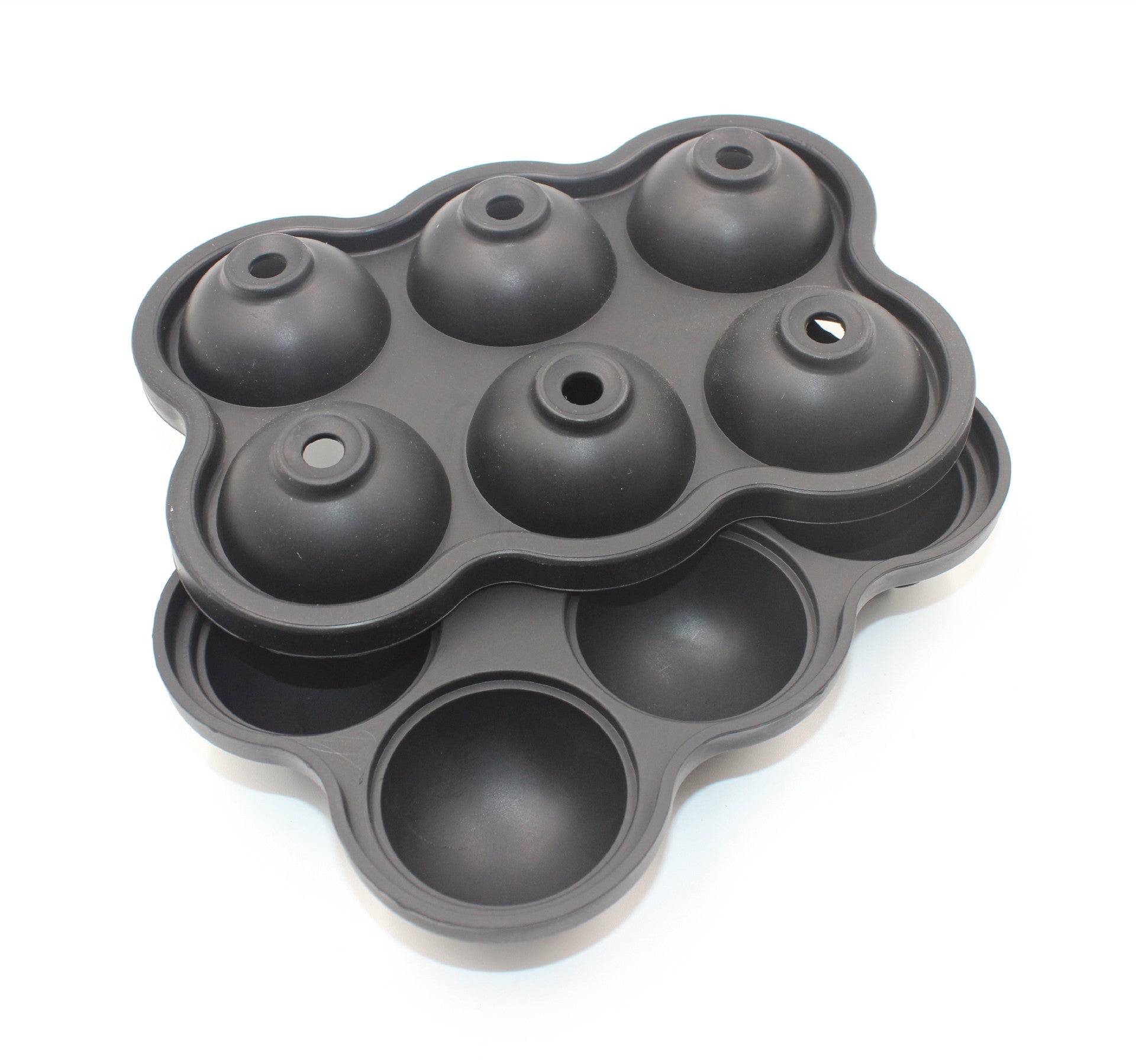 Large Silicone Ice Cube Maker Mold – 6-Cell Big Sphere Ice Ball Tray for Whiskey, Cocktails & Parties