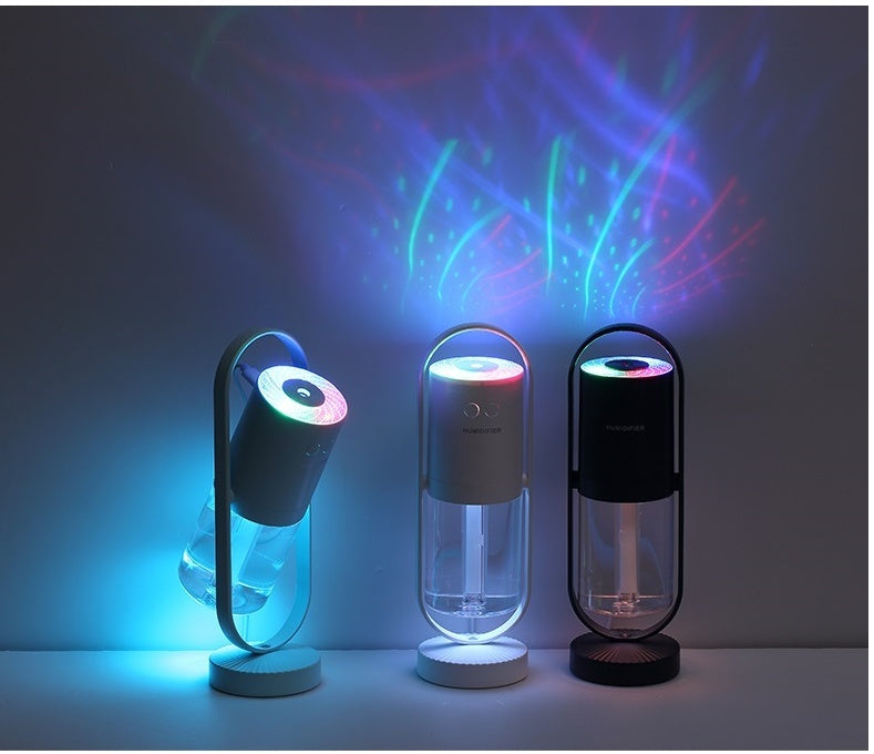 Magic Shadow USB Air Humidifier & Projection Night Light – 200ml Ultrasonic Mini Diffuser