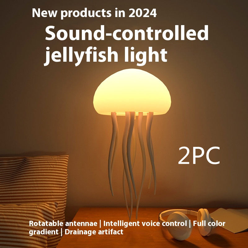 Jellyfish Mood Lamp – Portable LED Jellyfish Night Light with Colorful RGB Lighting
