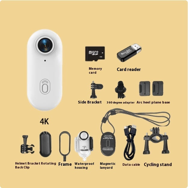 Mini 4K Action Camera – Waterproof Body Cam for Motorcycle, Helmet, Bike, Outdoor Sports – Thumb-Sized with 150min Battery & Magnetic Mount