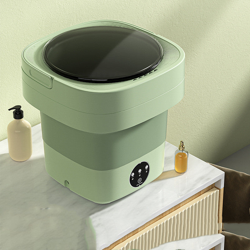 Mini Foldable Portable Washing Machine – Compact, Lightweight with Spinning Dry & Sterilization