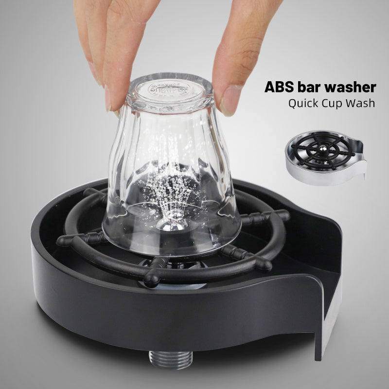 Bar Counter Cup Washer with High-Pressure Spray Nozzle – Automatic Faucet for Coffee Pitcher & Cup Cleaning