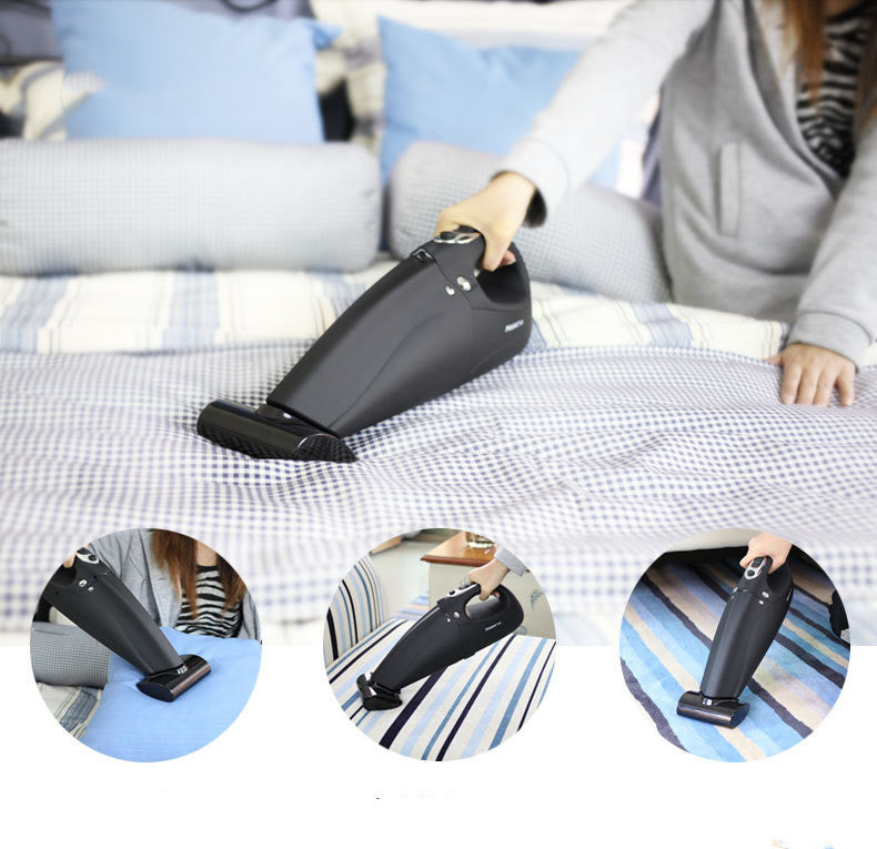 Rechargeable Handheld Vacuum Cleaner – Wet & Dry Portable Vacuum with Mite Removal Brush