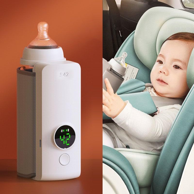 Portable Wireless USB Baby Bottle Warmer – Constant Temperature Milk Heating Bag (42°C)