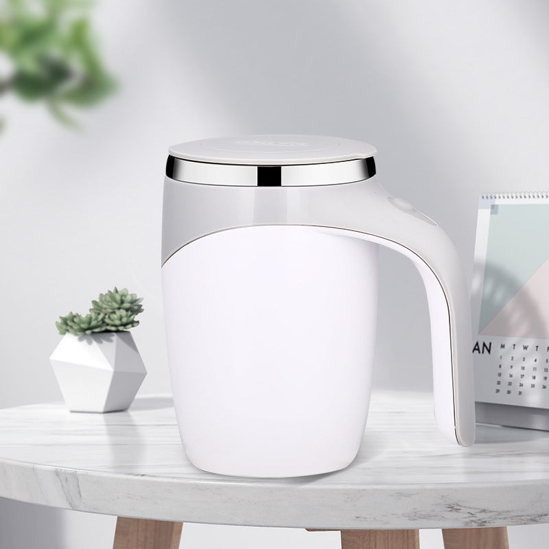 Rechargeable Automatic Stirring Mug – Magnetic Self-Stirring Coffee Cup, 400ML, USB Electric Mixer for Home & Office