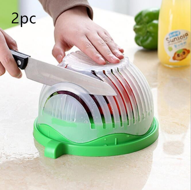 Creative Salad Cutter Bowl – 60-Second Fruit & Vegetable Chopper with Strainer & Cutting Board (BPA-Free, UK)