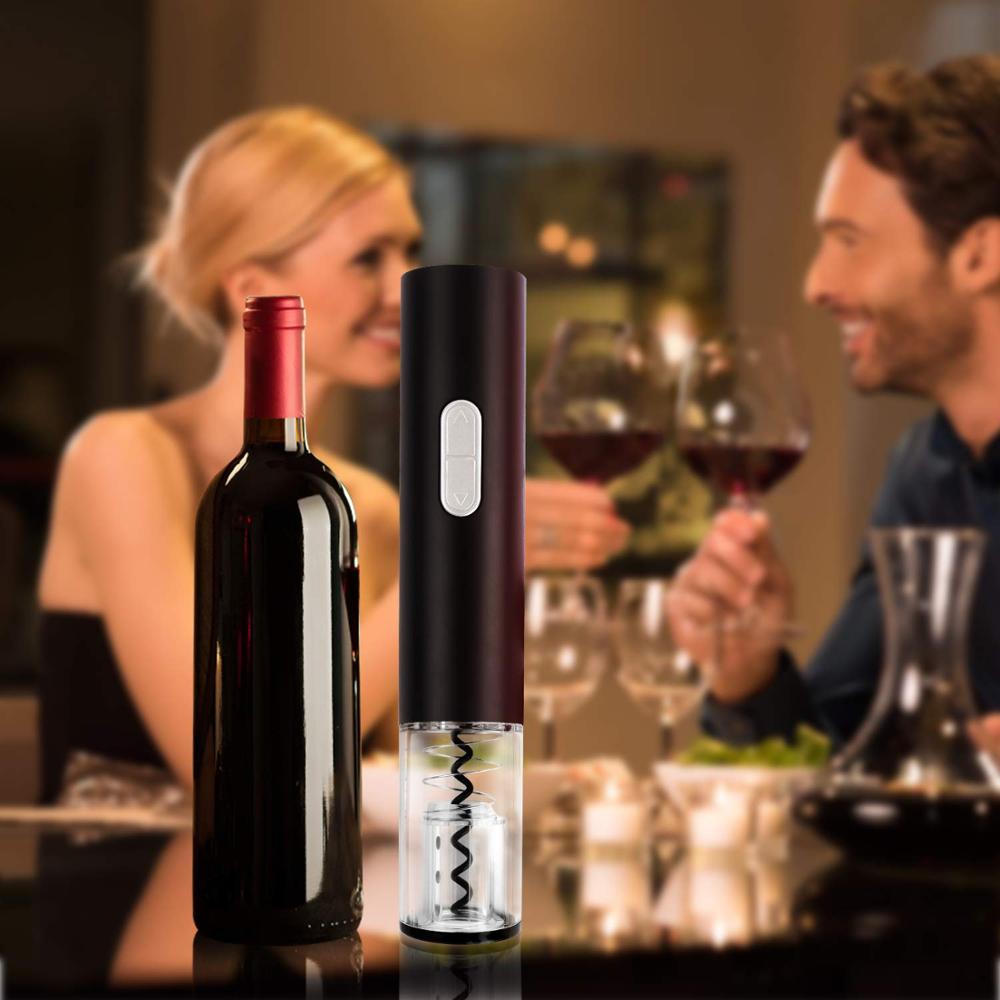 Electric Wine Opener – Automatic Bottle Corkscrew with Foil Cutter