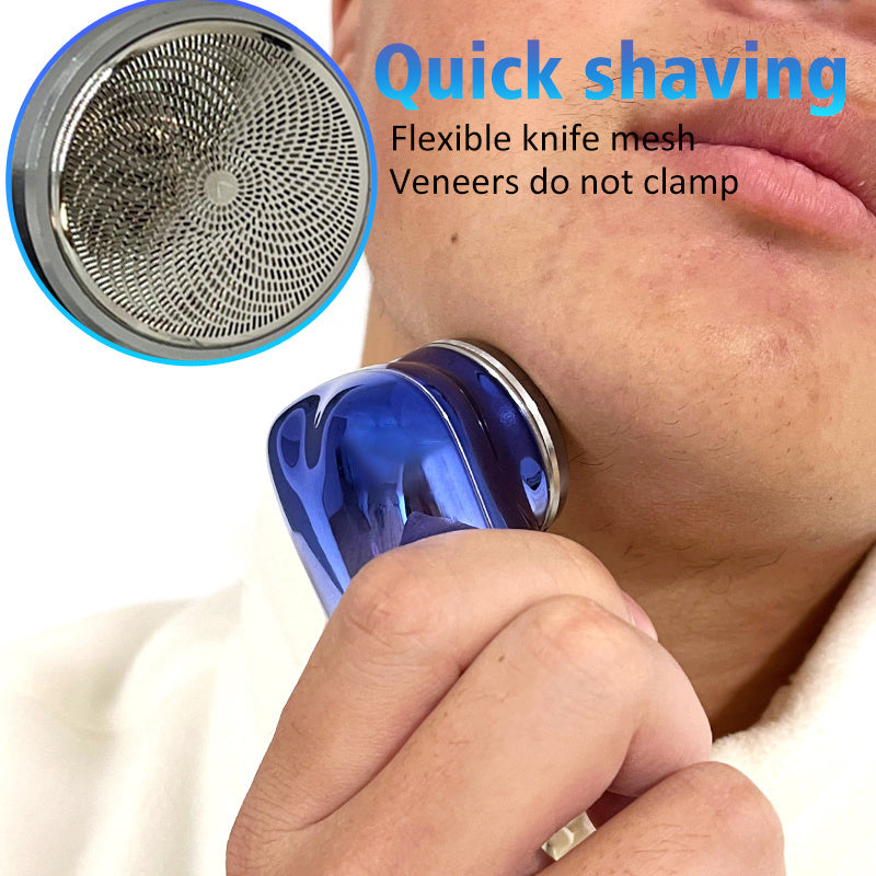 Mini Portable Cordless Electric Shaver – Rechargeable USB Wet & Dry Face Shaver for Men