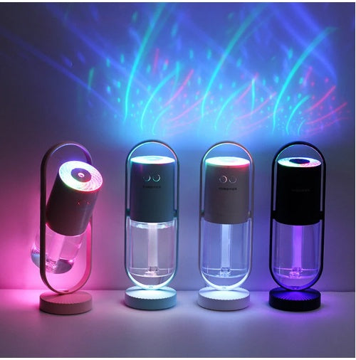 Magic Shadow USB Air Humidifier & Projection Night Light – 200ml Ultrasonic Mini Diffuser