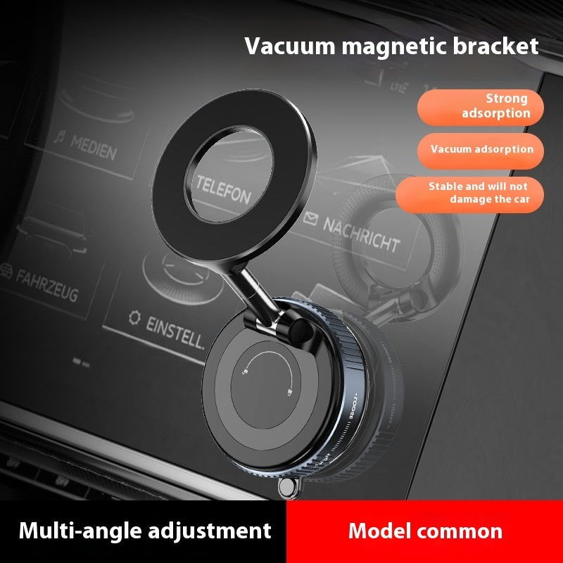 360° Vacuum Magnetic Car Phone Holder – Magsafe-Compatible Zinc Alloy Rotating Mount for Dashboard, Kitchen & More