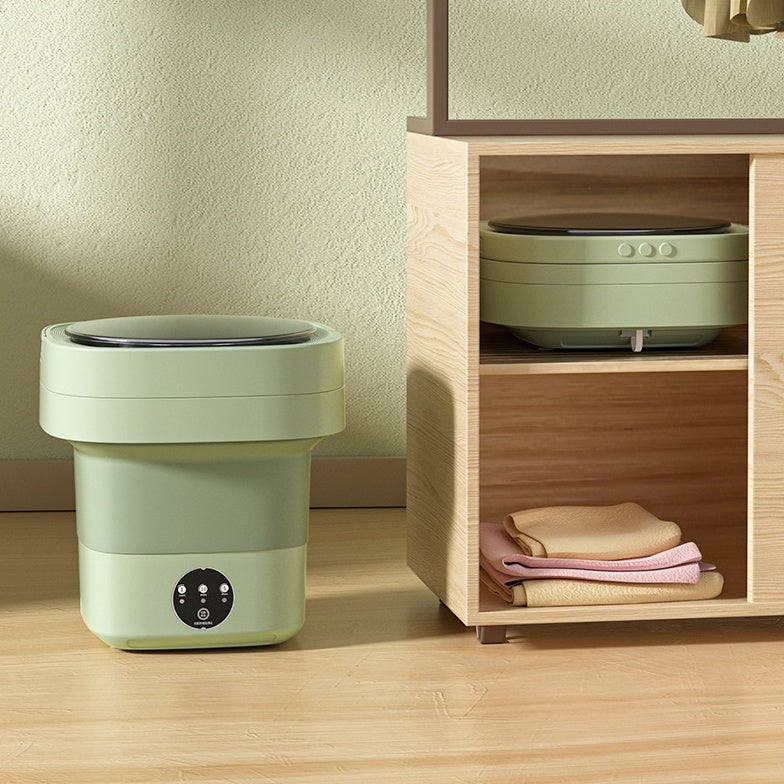 Mini Foldable Portable Washing Machine – Compact, Lightweight with Spinning Dry & Sterilization