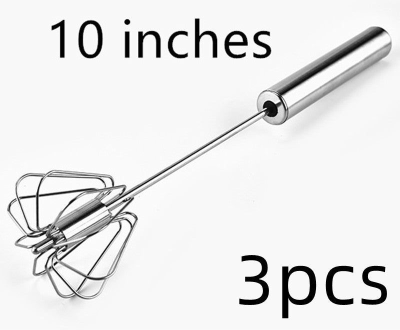 Stainless Steel Semi-Automatic Handheld Egg Beater | Kitchen Mixing Tool Lightweight & Easy to Use