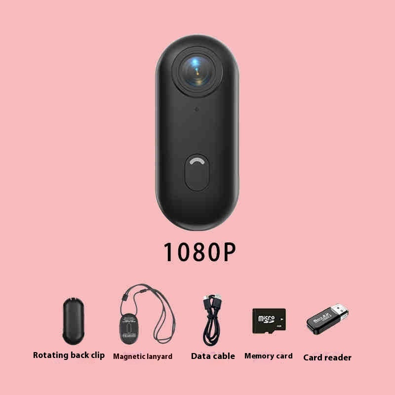 Mini 4K Action Camera – Waterproof Body Cam for Motorcycle, Helmet, Bike, Outdoor Sports – Thumb-Sized with 150min Battery & Magnetic Mount