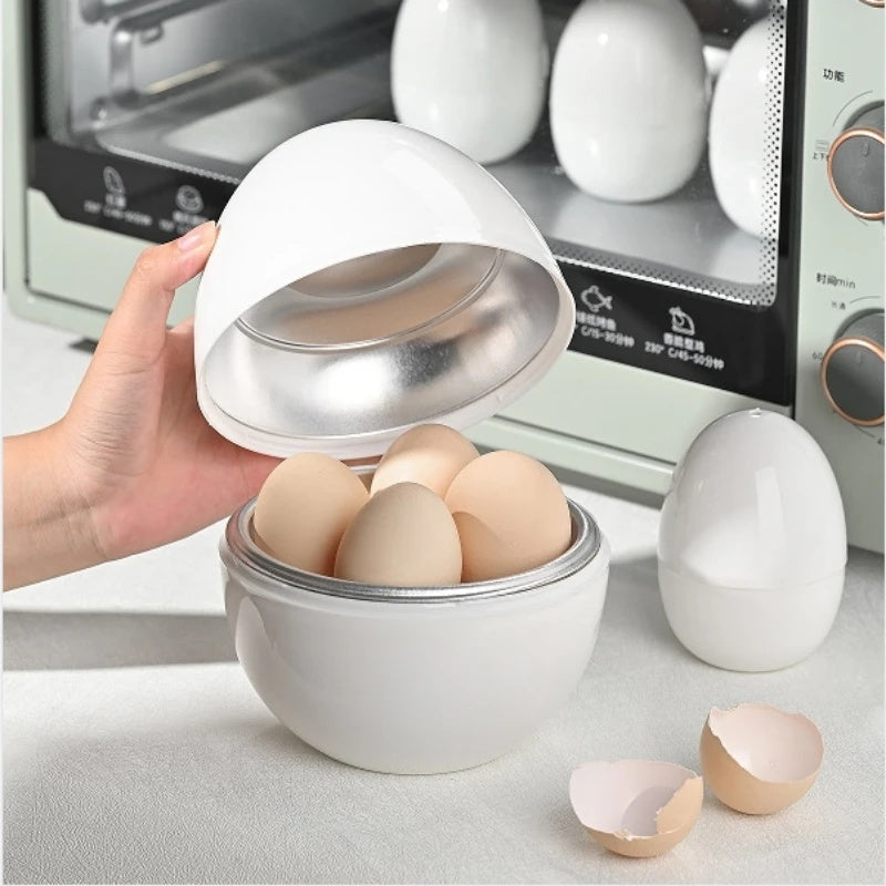 Microwave Egg Steamer Cooker – 4 Egg Capacity | Quick & Adjustable Soft or Hard Boiled Eggs