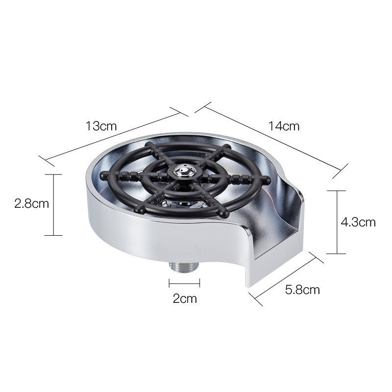 Bar Counter Cup Washer with High-Pressure Spray Nozzle – Automatic Faucet for Coffee Pitcher & Cup Cleaning