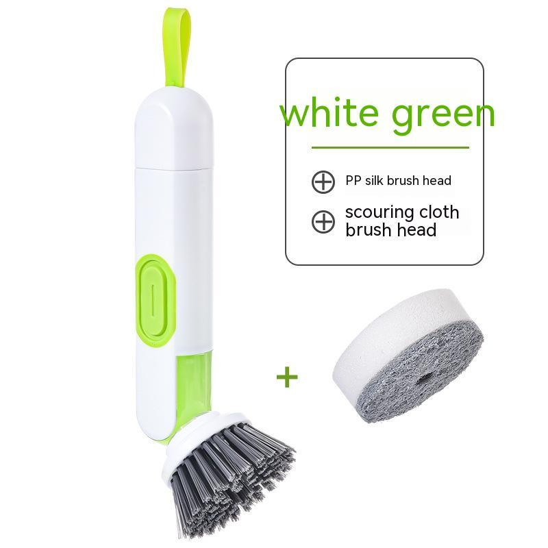Multi-Functional Washing Up Brush with Liquid Dispenser – Includes 2 Replacement Heads